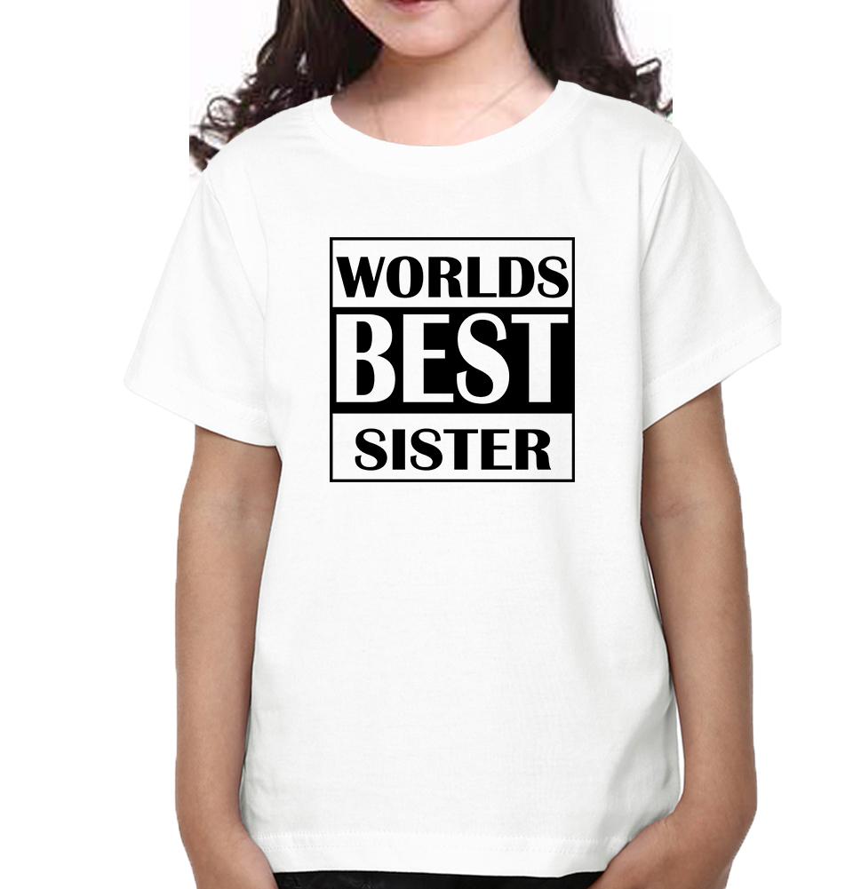 World's Best Sister World's Best Brother-Sister Kid Half Sleeves T-Shirts -FunkyTradition