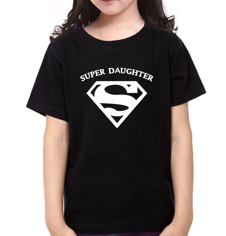 Super Dad Super Daughter Father and Daughter Matching T-Shirt- FunkyTradition