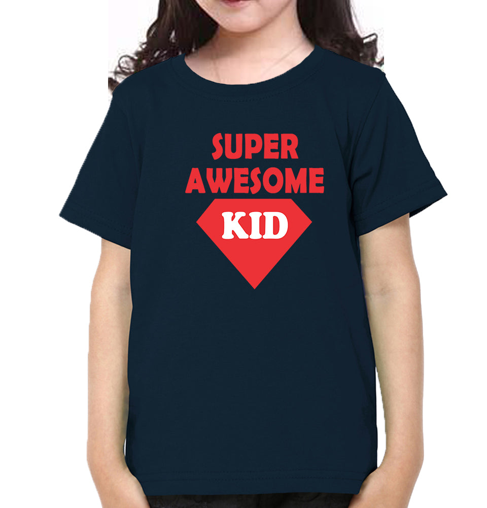 Super Awesome Mom & Super Awesome Kid Mother and Daughter Matching T-Shirt- FunkyTradition