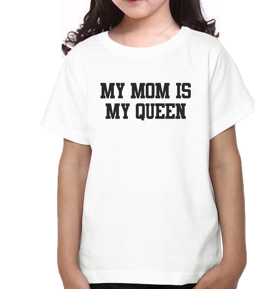 My Mom Is My Queen My Daughter Is My Princess Mother and Daughter Matching T-Shirt- FunkyTradition