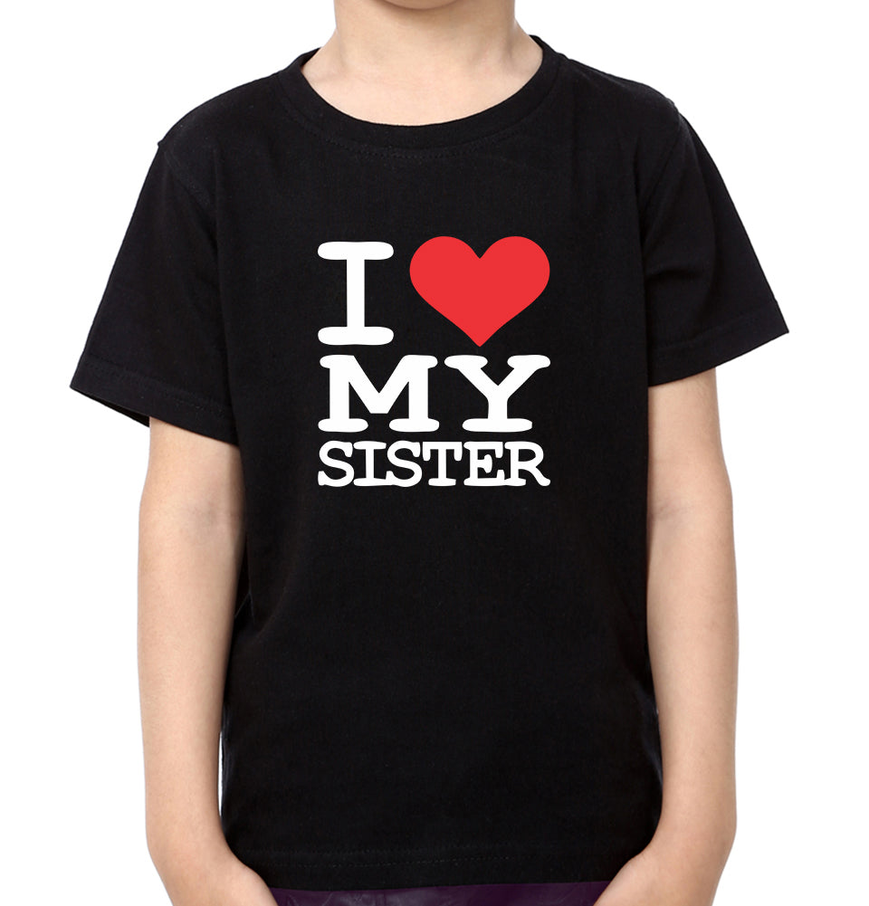 I Love My Sister I Love My Brother Brother and Sister Matching T-Shirts- FunkyTradition