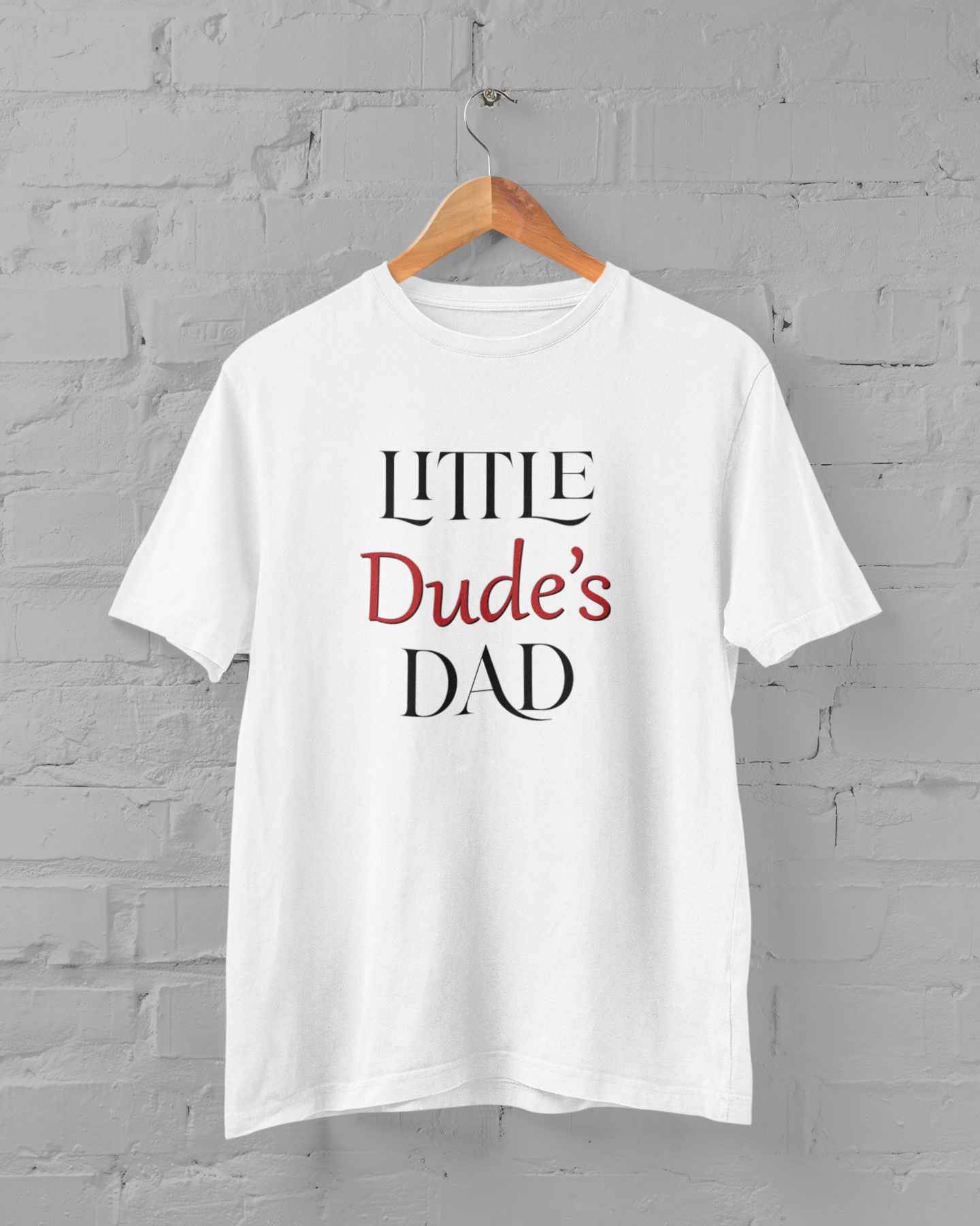Dads Little Dude Father and Son White Matching T-Shirt- FunkyTradition