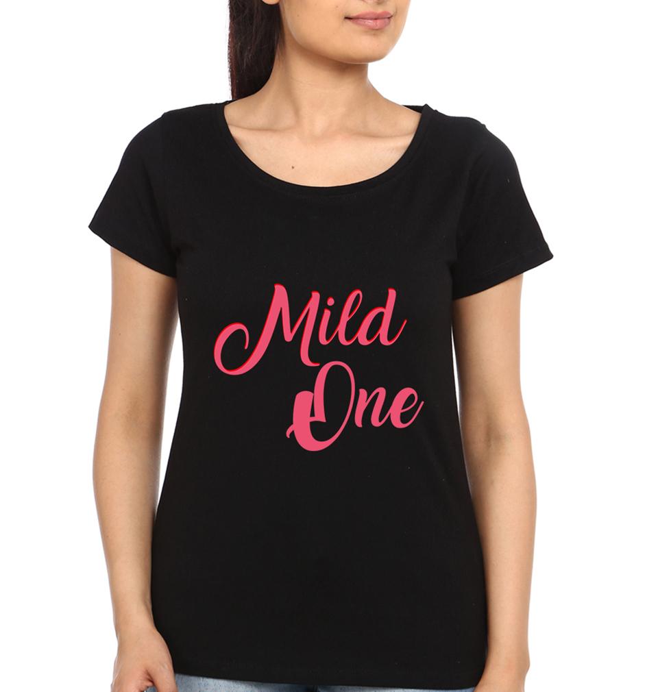 Wild Mild Sister Sister Half Sleeves T-Shirts -FunkyTradition