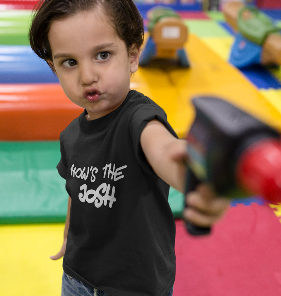 Hows The Josh Half Sleeves T-Shirt for Boy-FunkyTradition