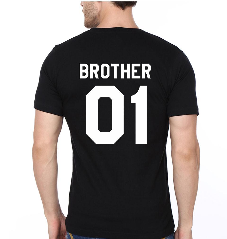 FunkyTradition Brother Sister 01 Brother Sister Black Half Sleeves T Shirt