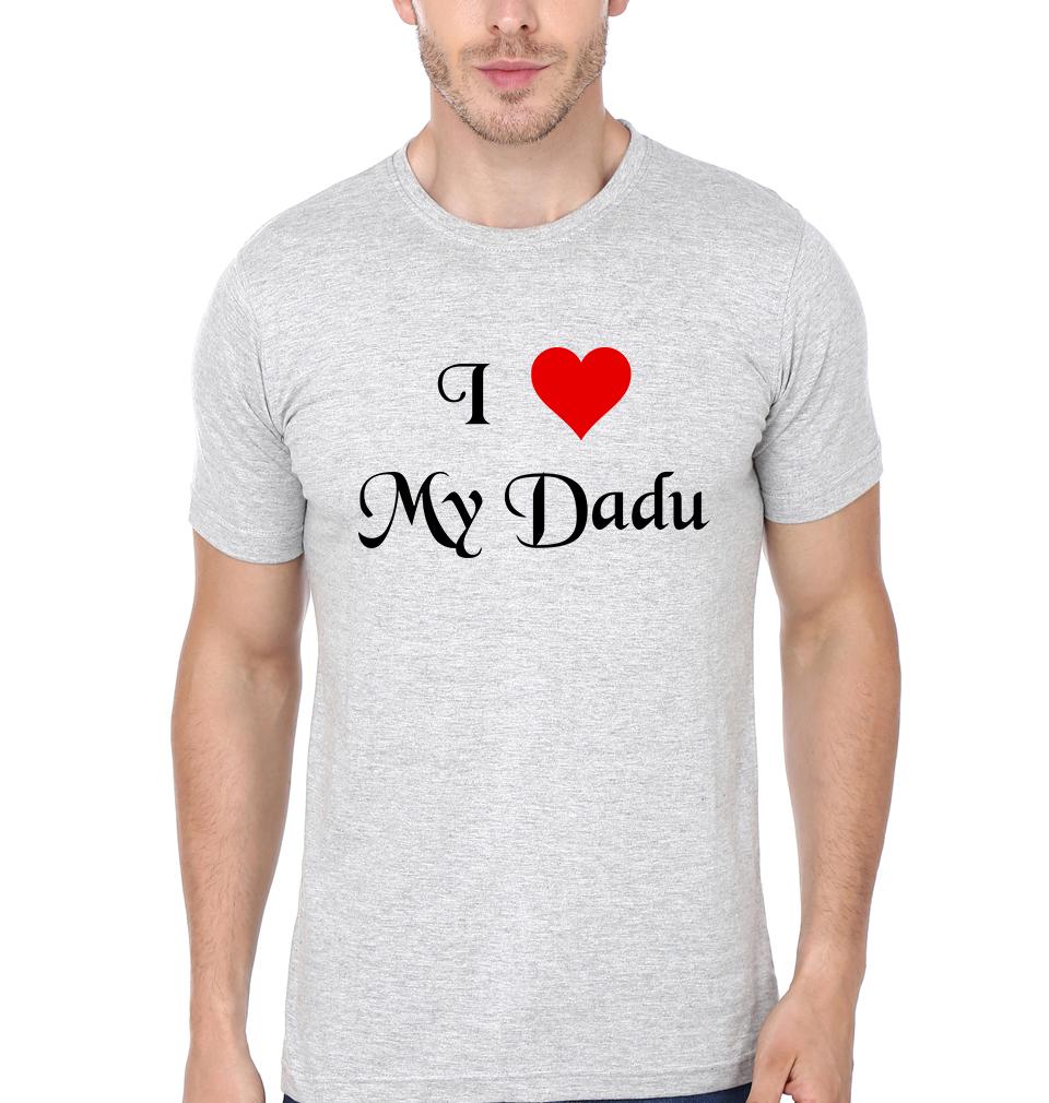 I Love My Dadu Half Sleeves T-Shirts-FunkyTradition