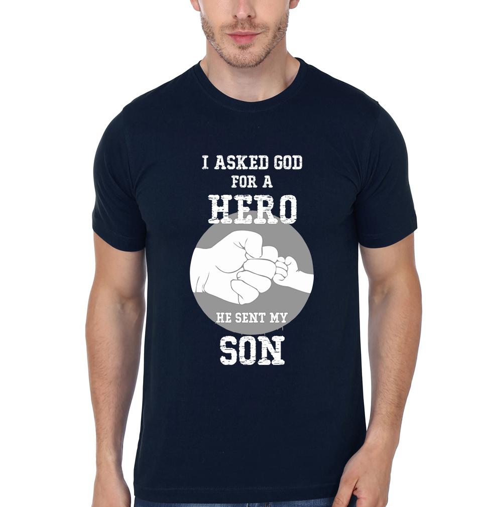 I Asked God For A Hero Half Sleeves T-Shirts-FunkyTradition
