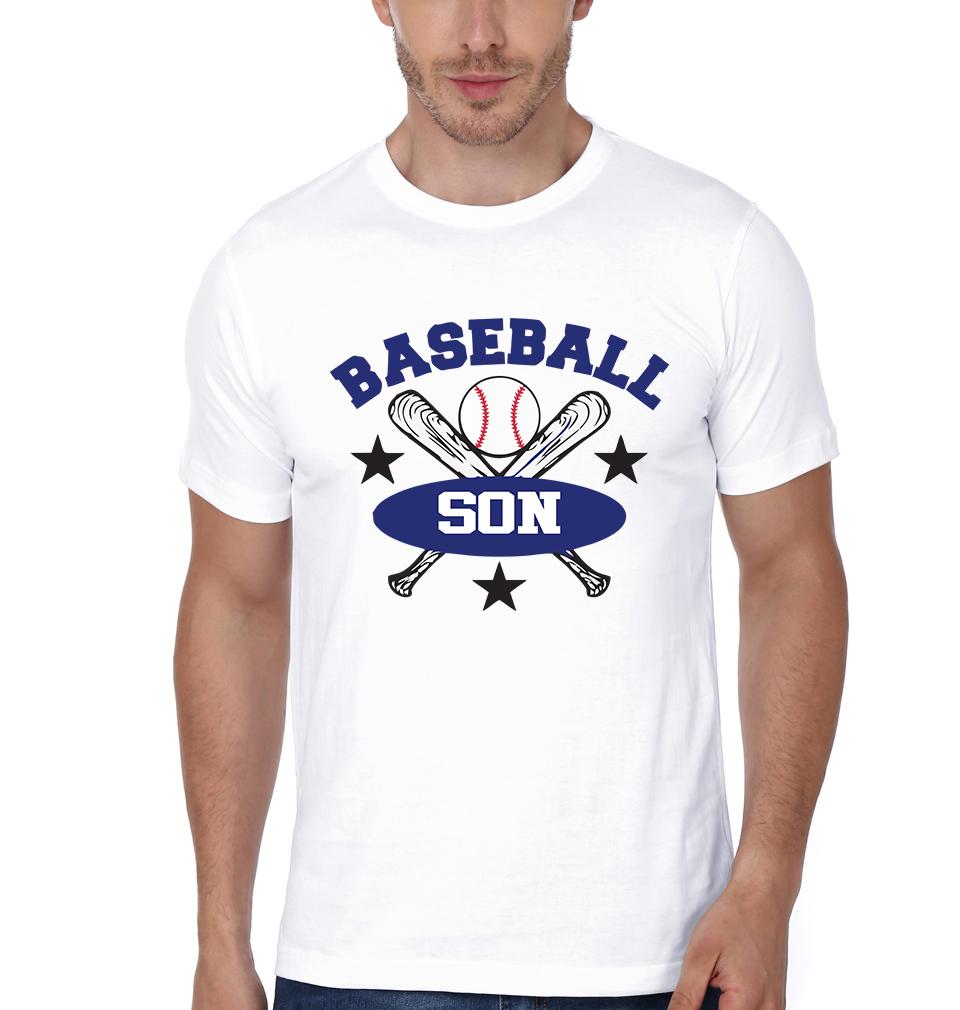 Baseball Mom Baseball Son Mother and Son Matching T-Shirt- FunkyTradition