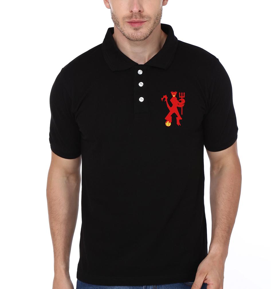 FunkyTradition Red Devil Mens Half Sleeves Polo T-shirt