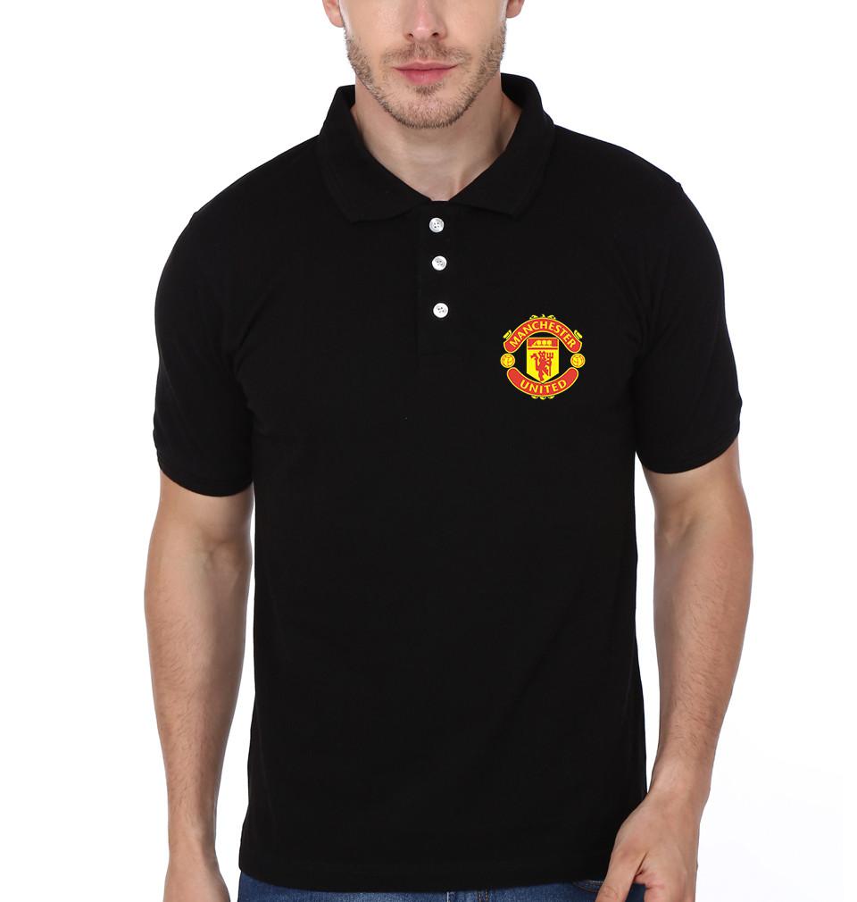 FunkyTradition Manchester Logo Mens Half Sleeves Polo T-shirt