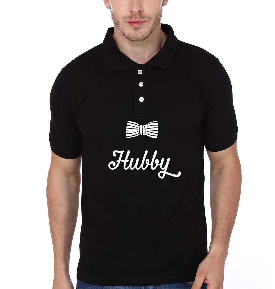 Hubby Wifey Couple Polo Half Sleeves T-Shirts -FunkyTradition