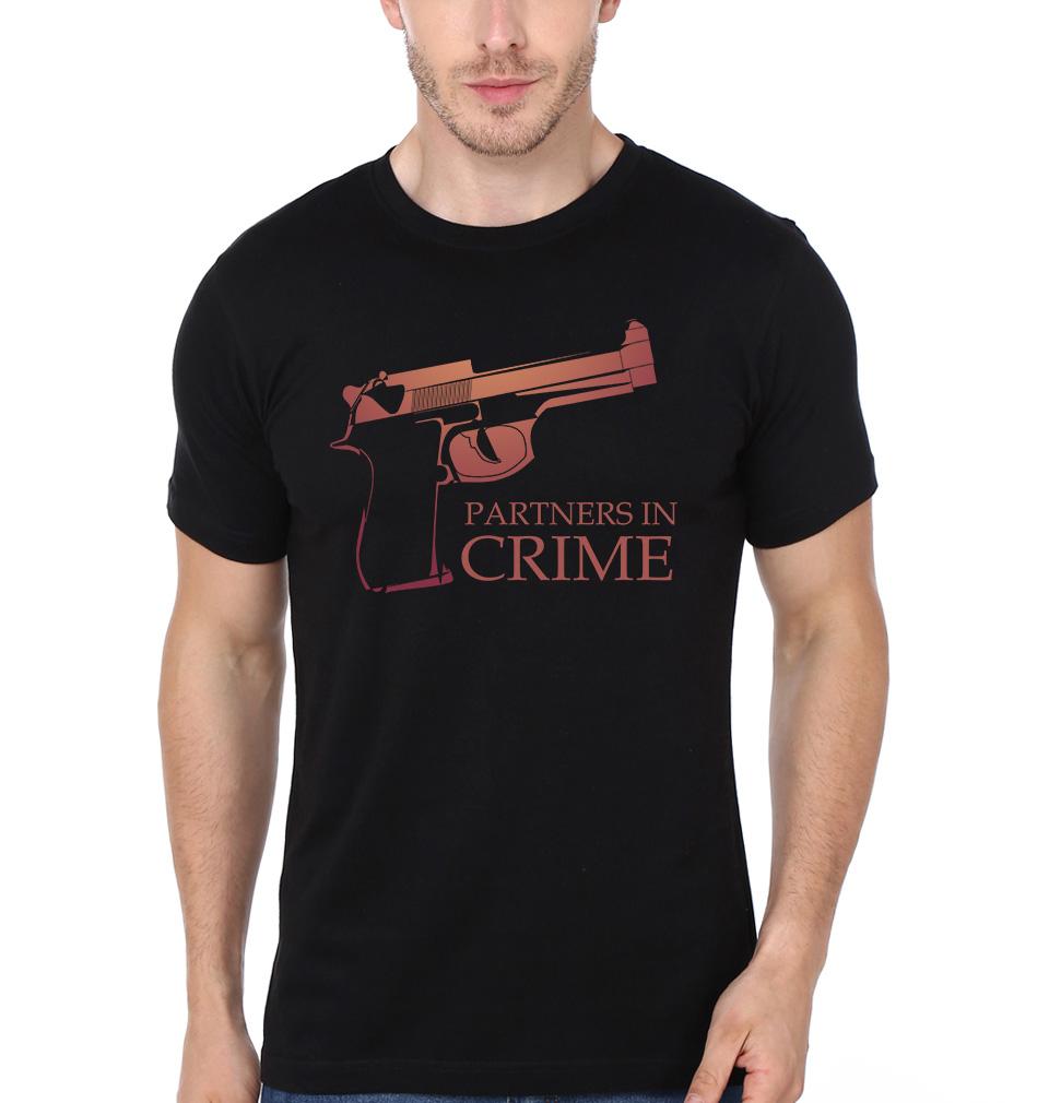 Partners in Crime Brother-Brother Half Sleeves T-Shirts -FunkyTradition