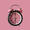 Pink Royal Retro Style Alarm Kids Room Table Clock-FunkyTradition