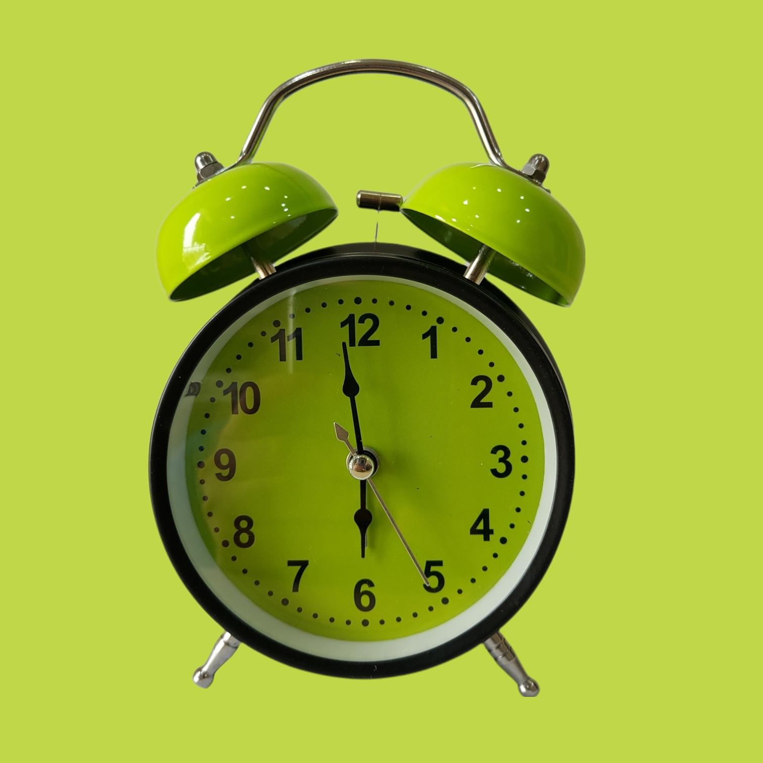 Green Royal Retro Style Alarm Kids Room Table Clock-FunkyTradition