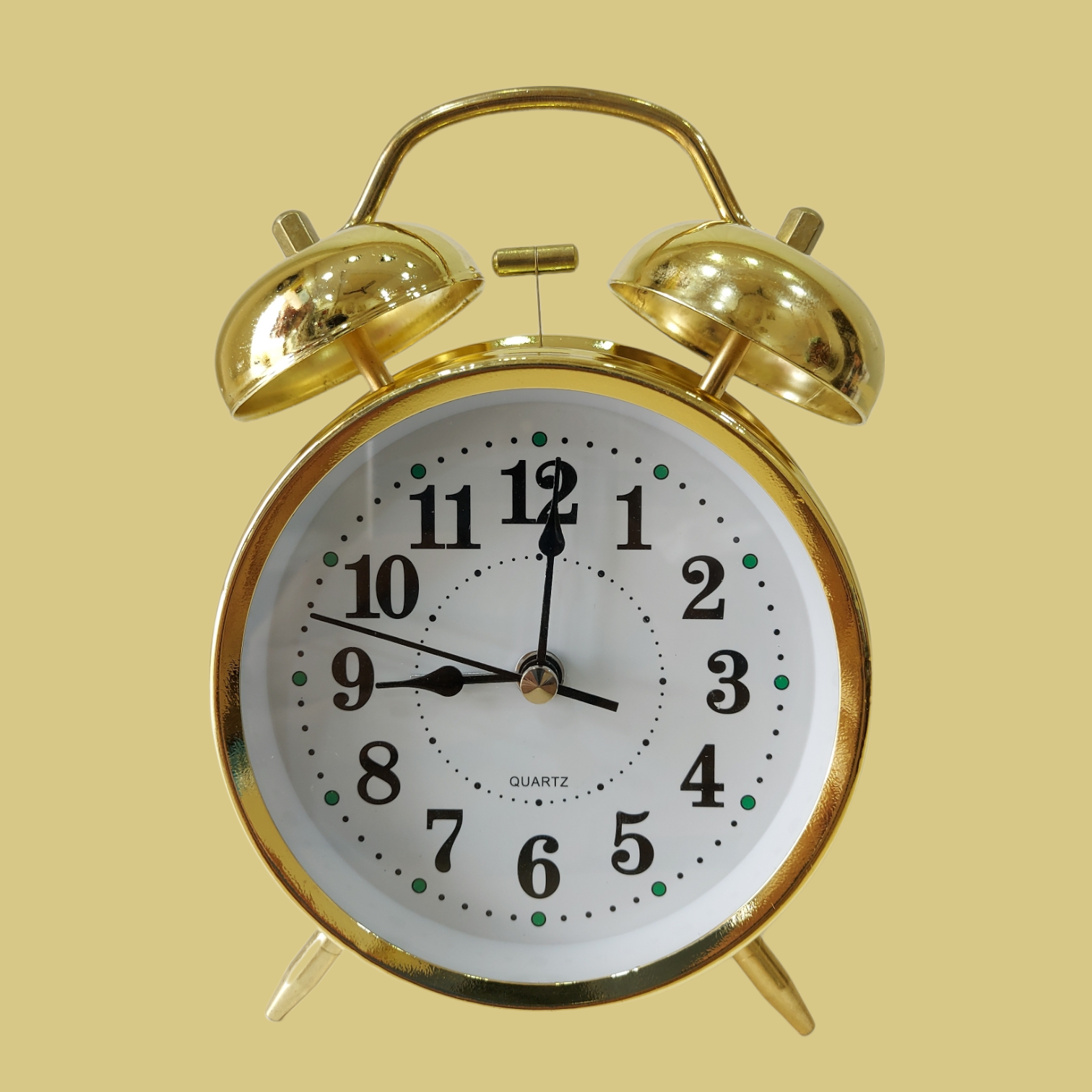 Golden Royal Retro Style Alarm Kids Room Table Clock-FunkyTradition