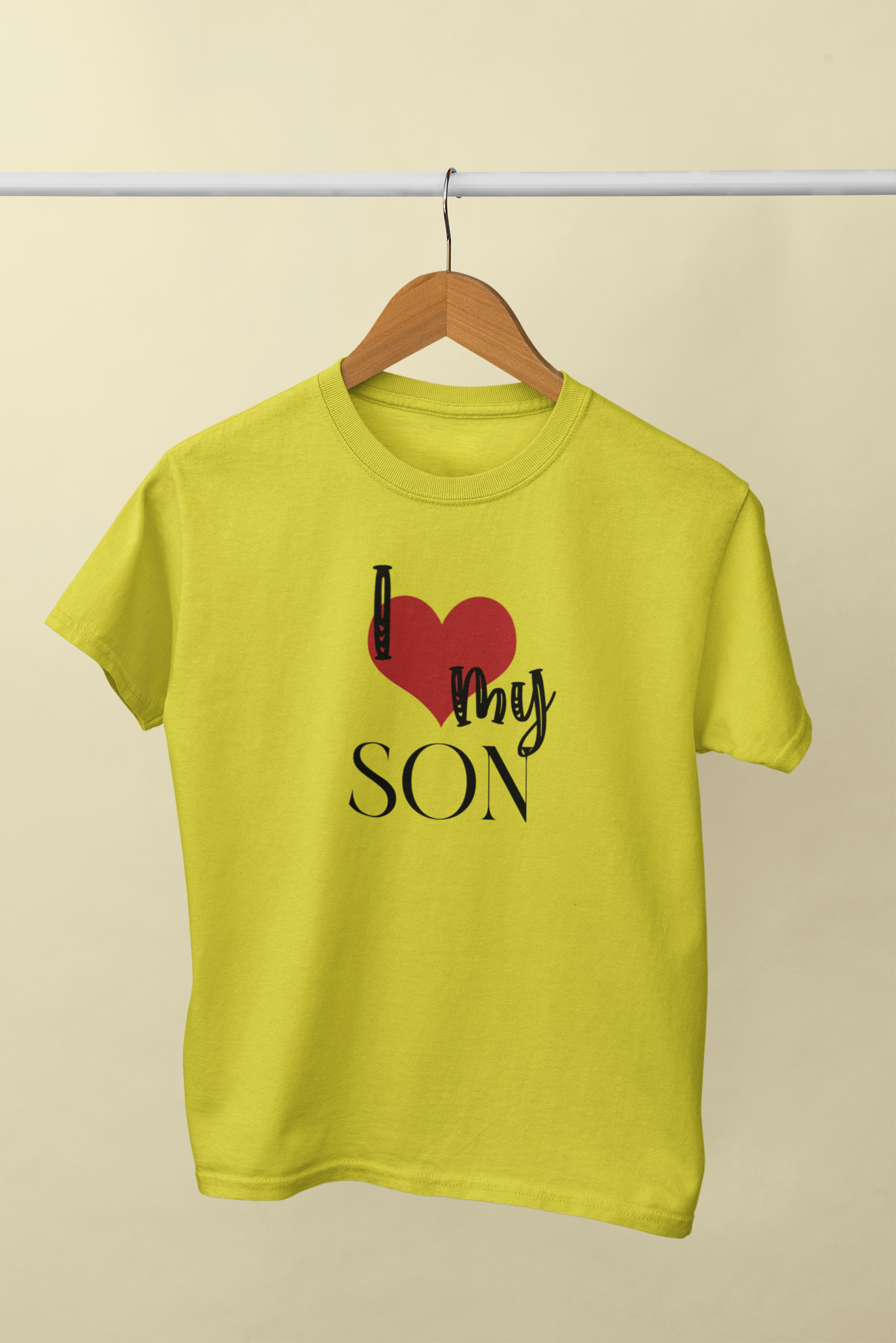 I Love My Dad Father and Son Yellow Matching T-Shirt- FunkyTradition