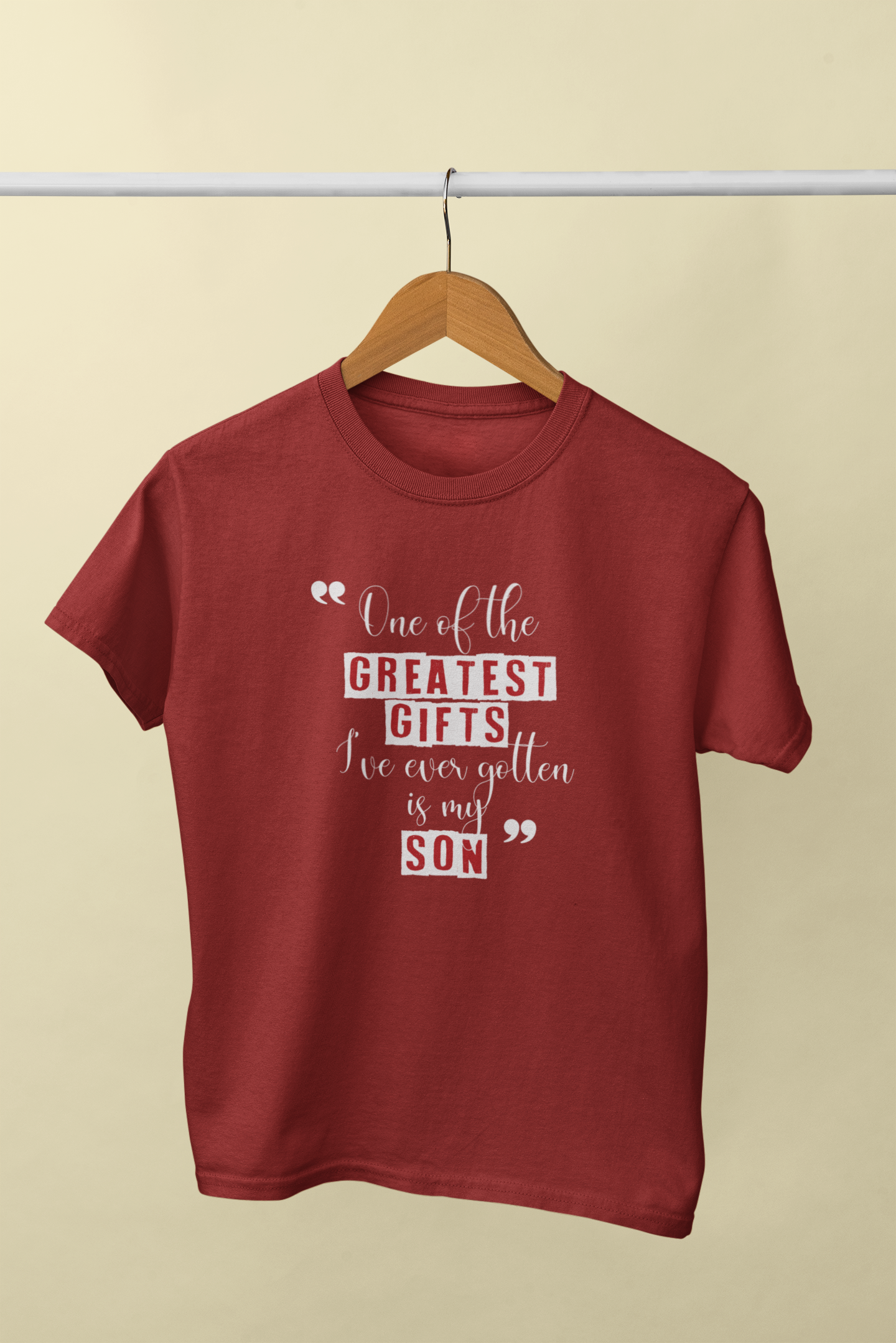 Greatest Gifts Father and Son Red Matching T-Shirt- FunkyTradition