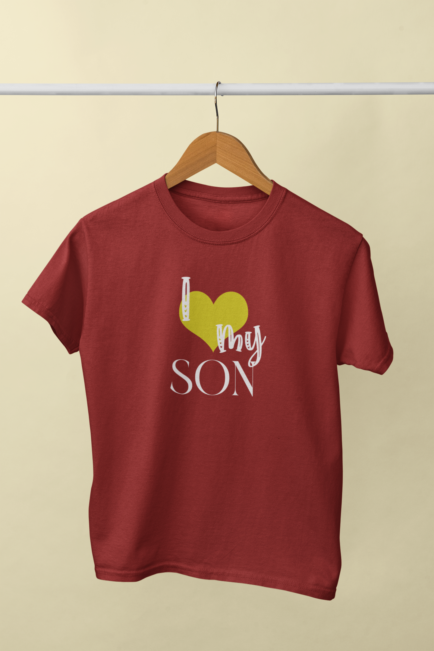 I Love My Dad Father and Son Red Matching T-Shirt- FunkyTradition