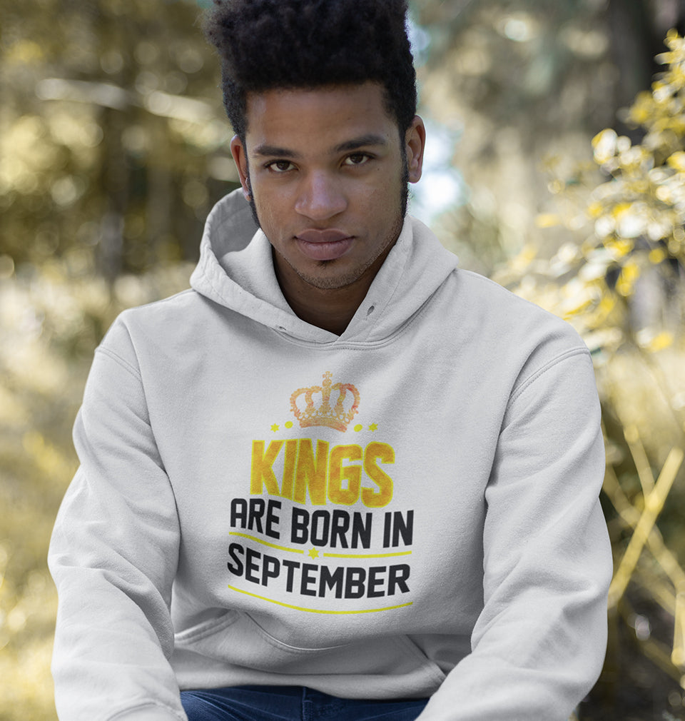 Kings Are Born In September Hoodie For Men-FunkyTradition