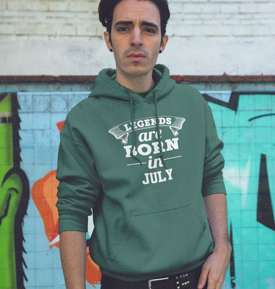 Legends are Born in July Hoodie For Men-FunkyTradition