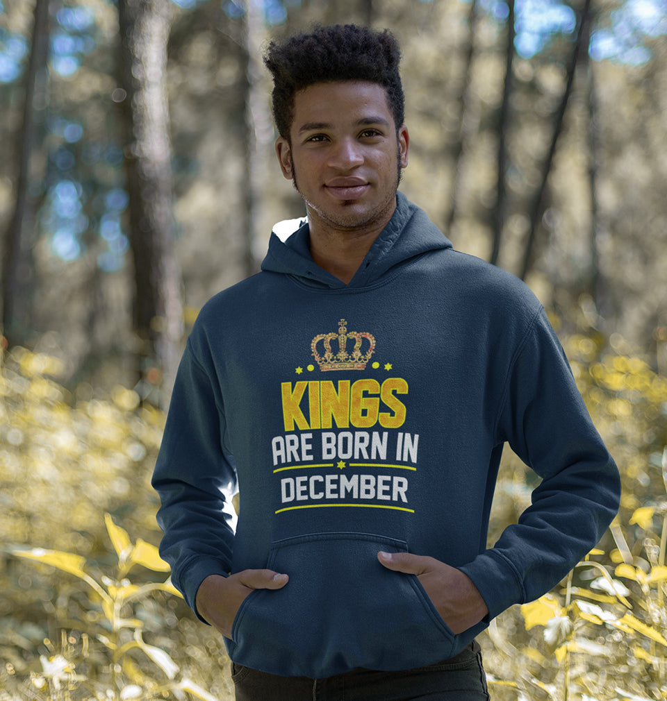 Kings Are Born In December Hoodie For Men-FunkyTradition
