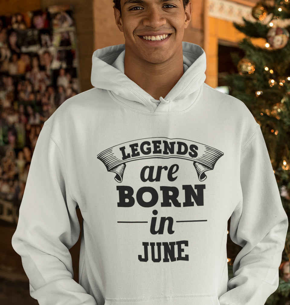 Legends are Born in Jun Hoodie For Men-FunkyTradition