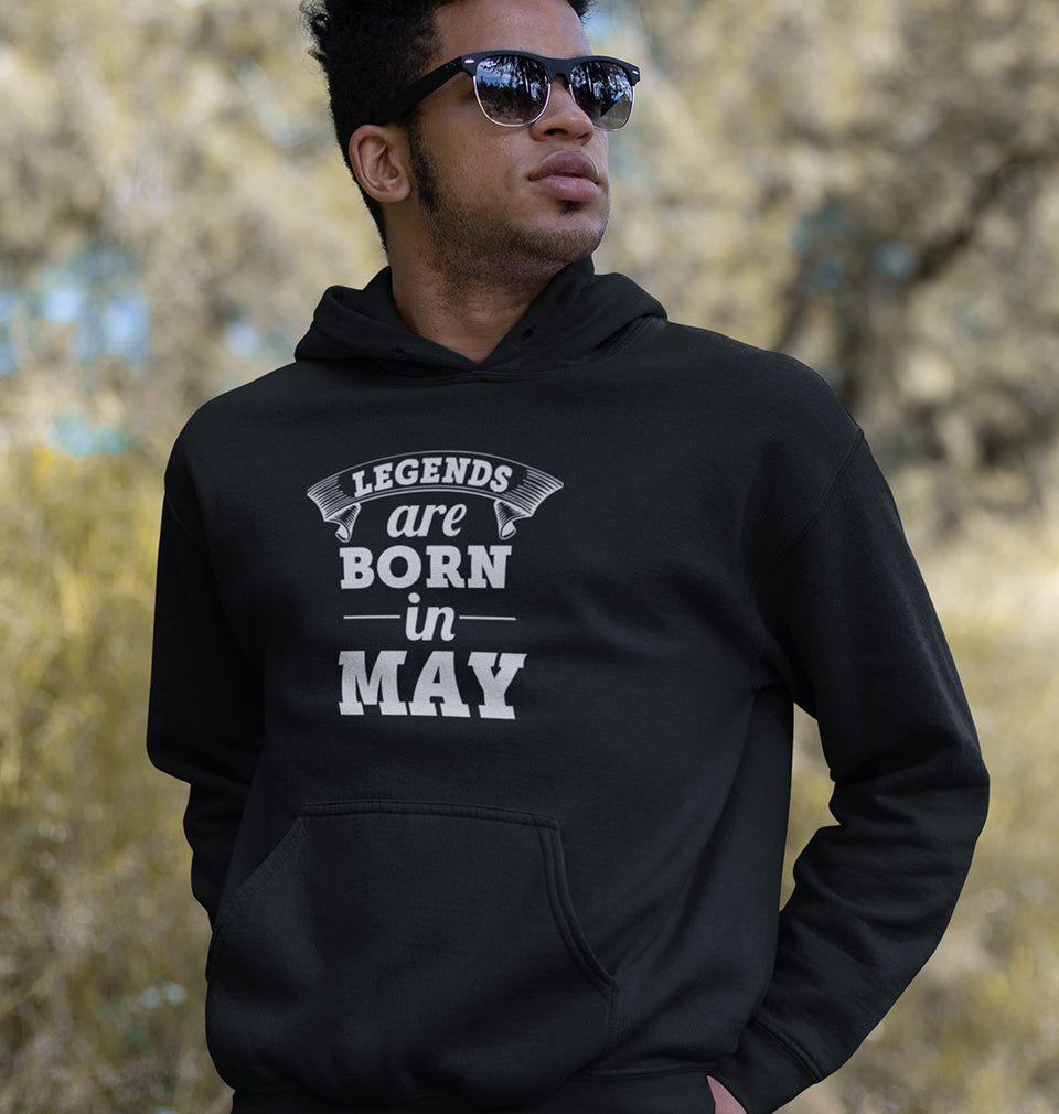 Legends are Born in May Hoodie For Men-FunkyTradition