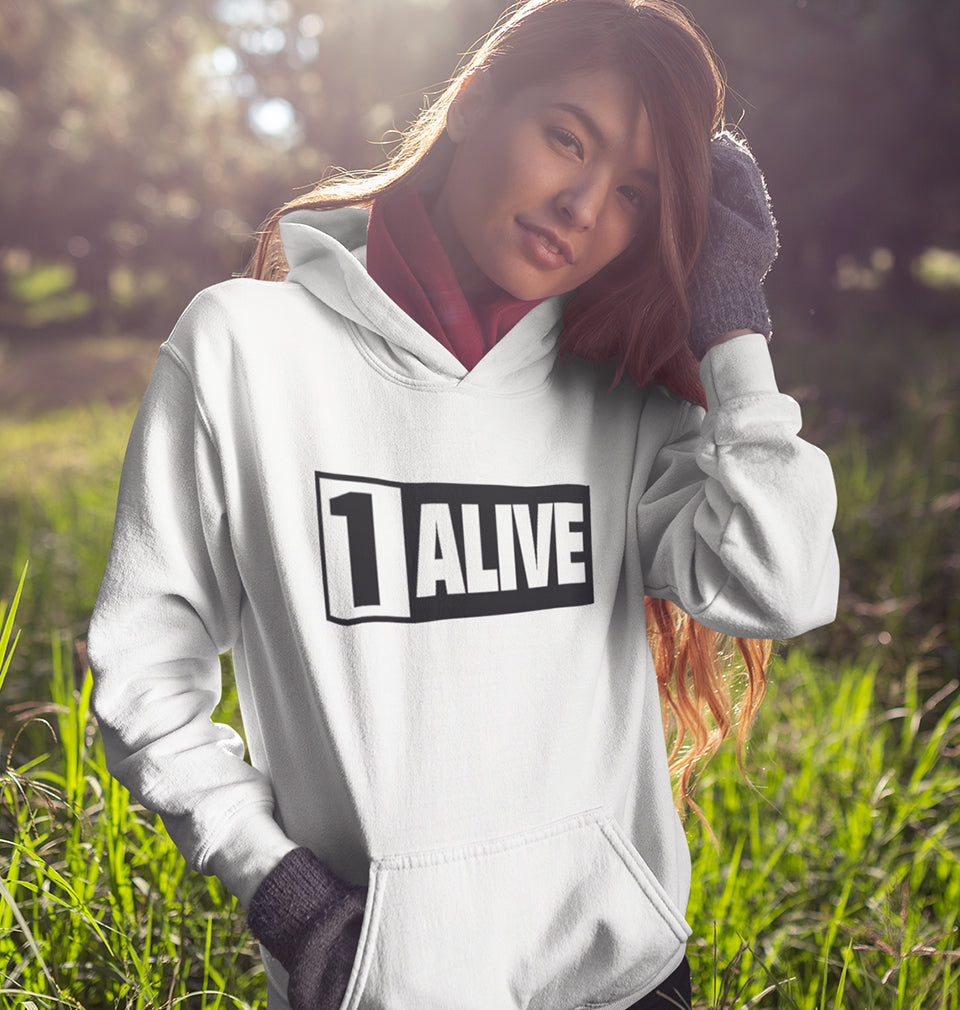 PUBG 1 Alive Hoodies for Women-FunkyTradition