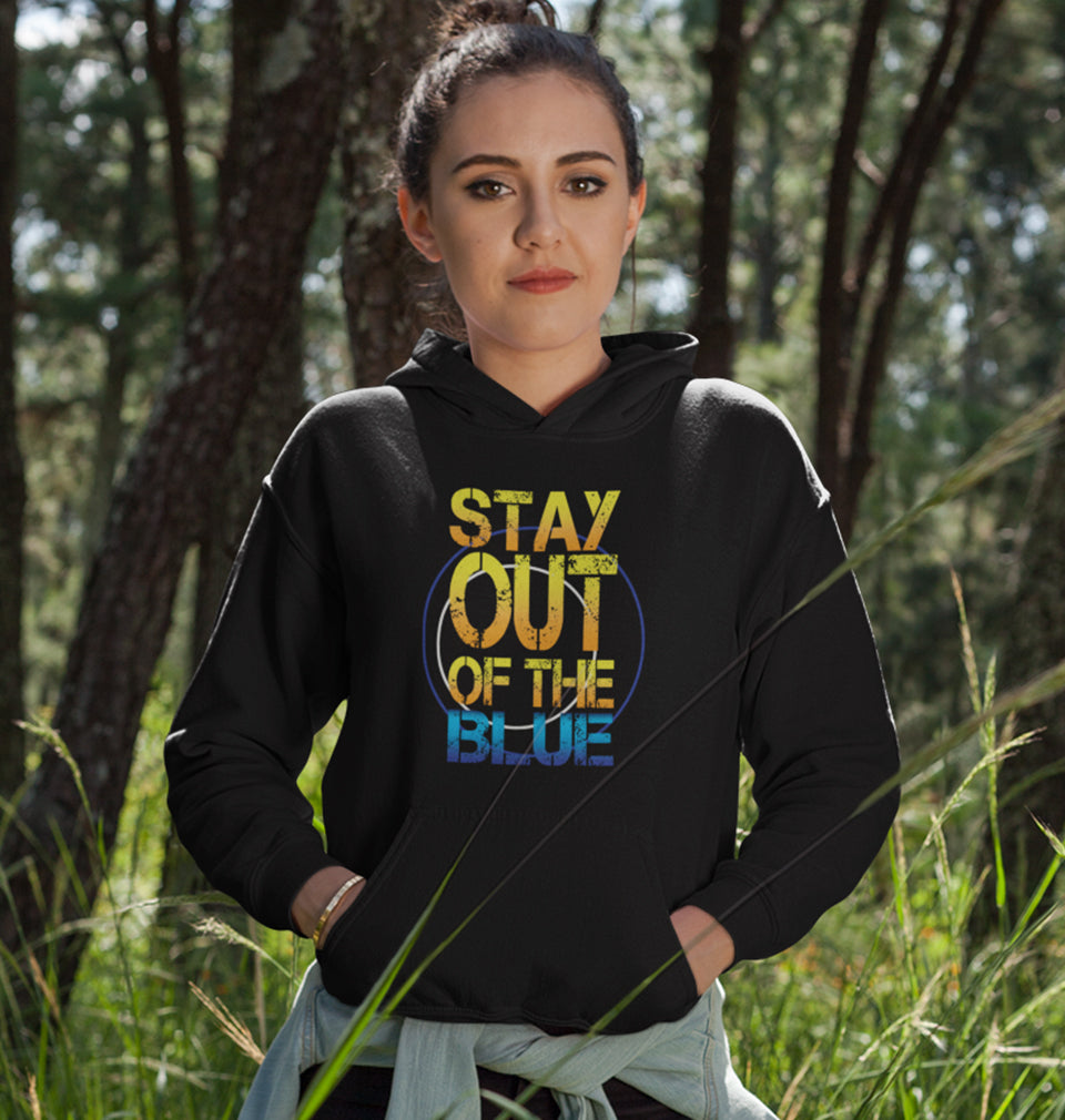 PUBG Stay Out Of The Blue Hoodies for Women-FunkyTradition
