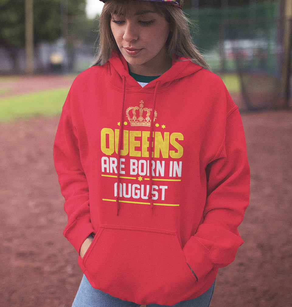 Queens Are Born In August Hoodies for Women-FunkyTradition