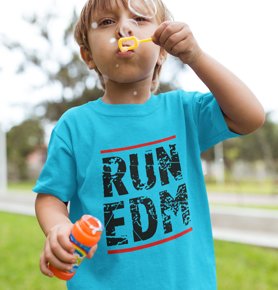RUN EDM Half Sleeves T-Shirt for Boy-FunkyTradition