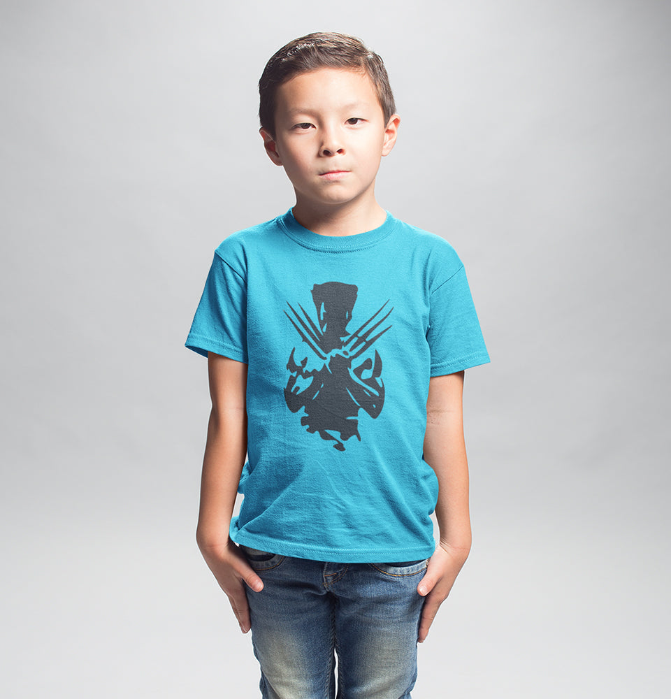 Wolverine Half Sleeves T-Shirt for Boy-FunkyTradition