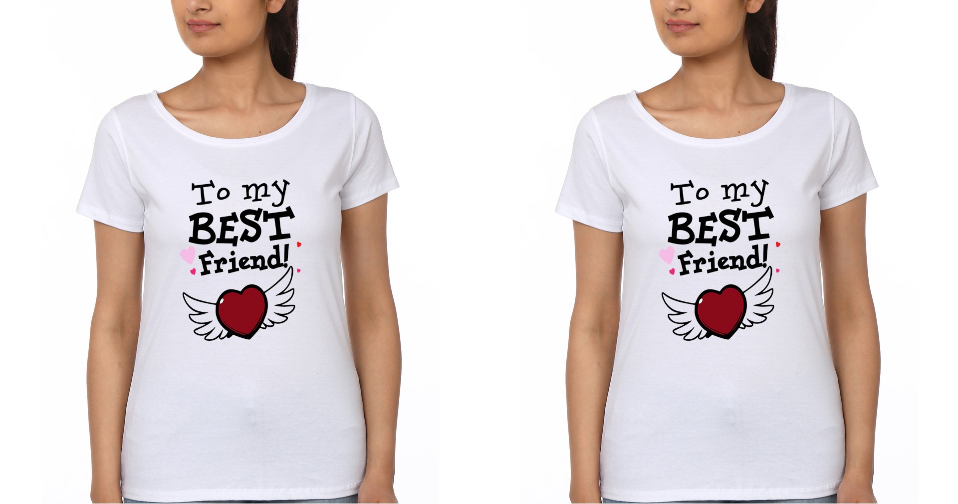 To My Best friend BFF Half Sleeves T-Shirts-FunkyTradition