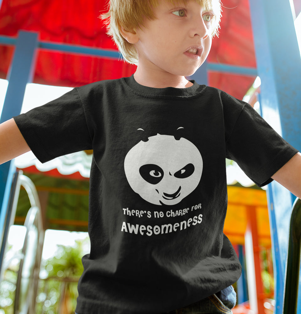 Panda Half Sleeves T-Shirt for Boy-FunkyTradition