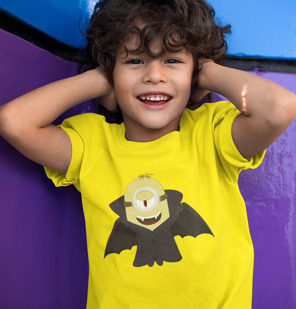 Minion Vampire Half Sleeves T-Shirt for Boy-FunkyTradition