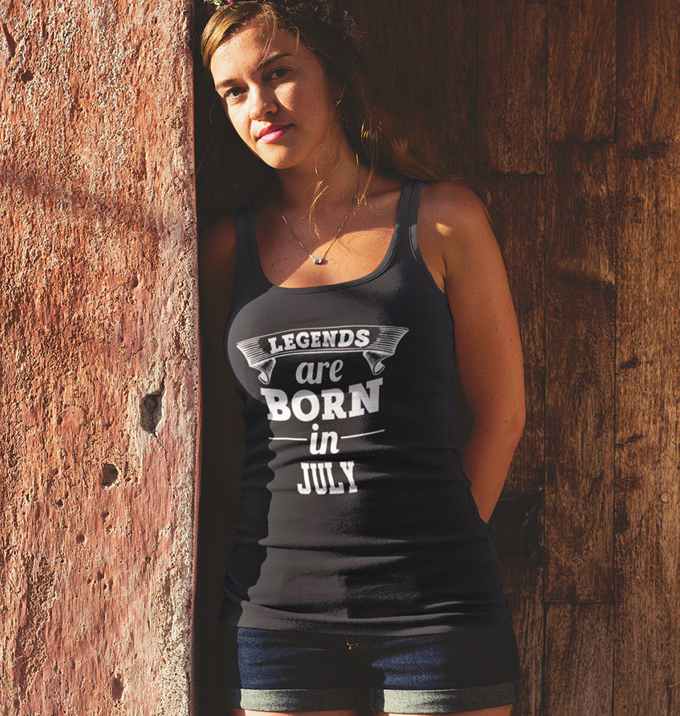 Legends are Born in July Women Tank Top-FunkyTradition