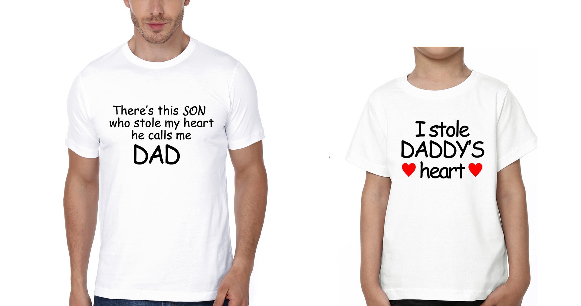I Stole daddy's Heart Father and Son Matching T-Shirt- FunkyTradition