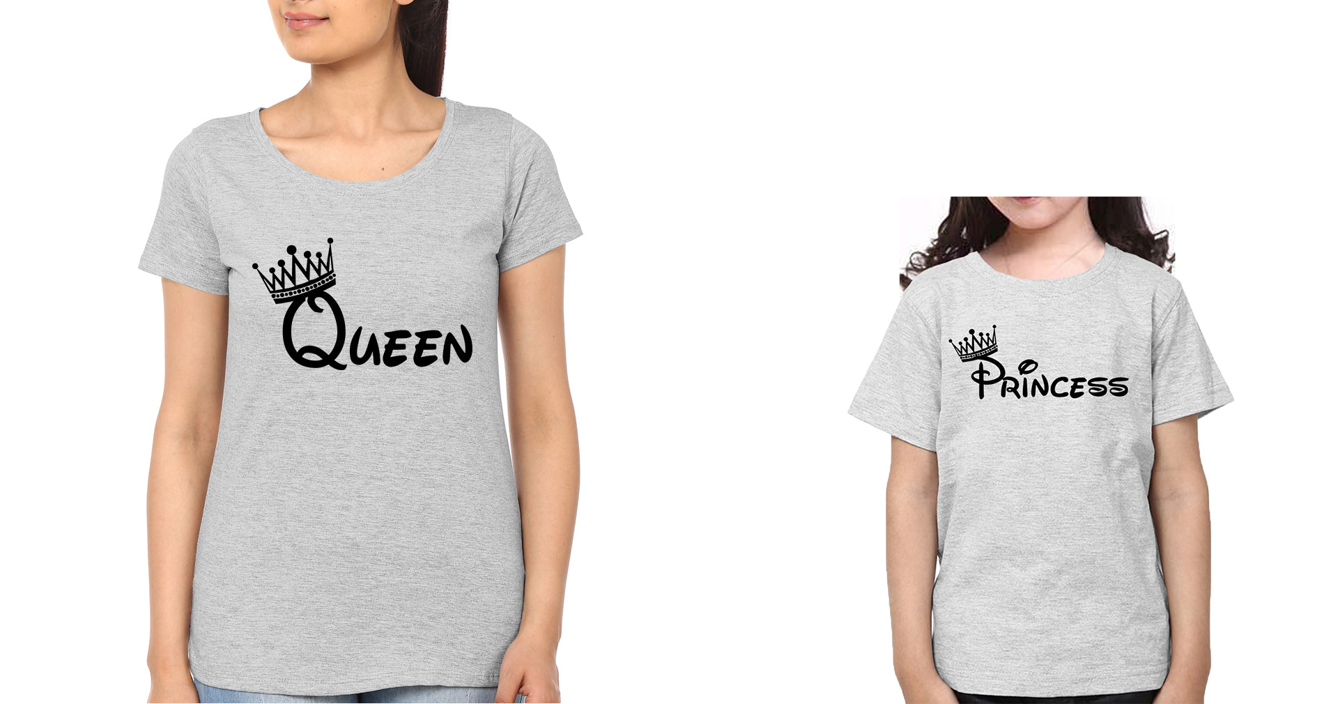Queen Princess Mother and Daughter Matching T-Shirt- FunkyTradition