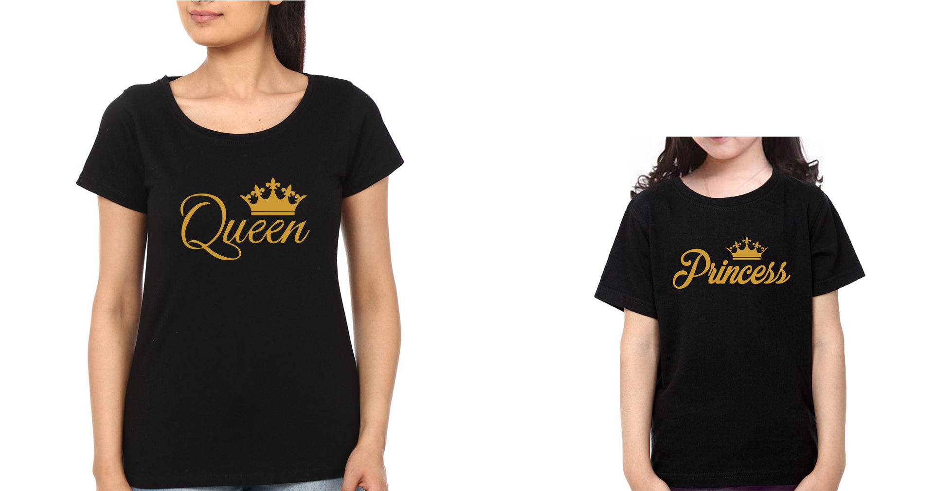 Queen Princess Mother and Daughter Matching T-Shirt- FunkyTradition