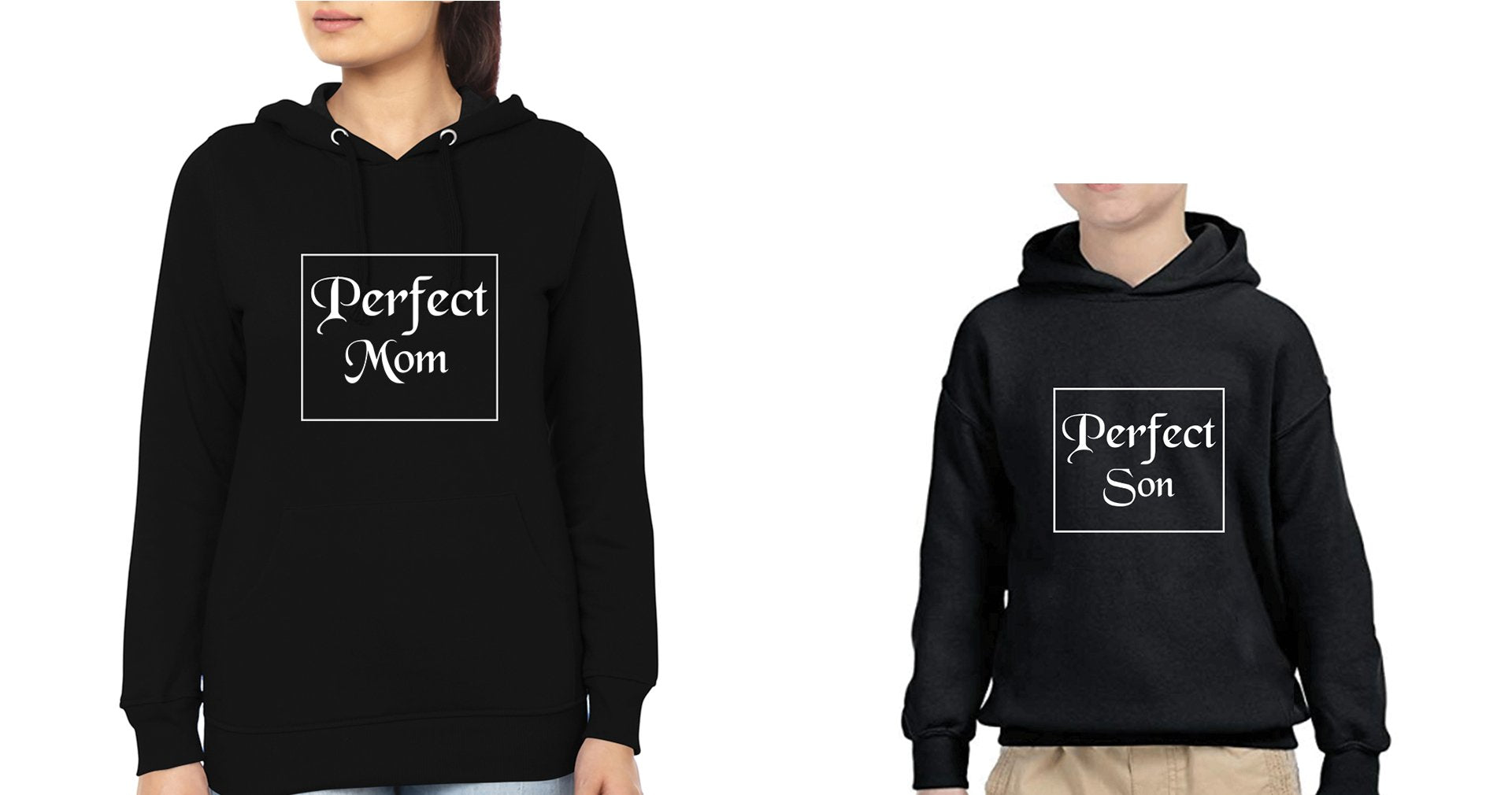 Perfect Mom Perfect Son Mother and Son Matching Hoodies- FunkyTradition