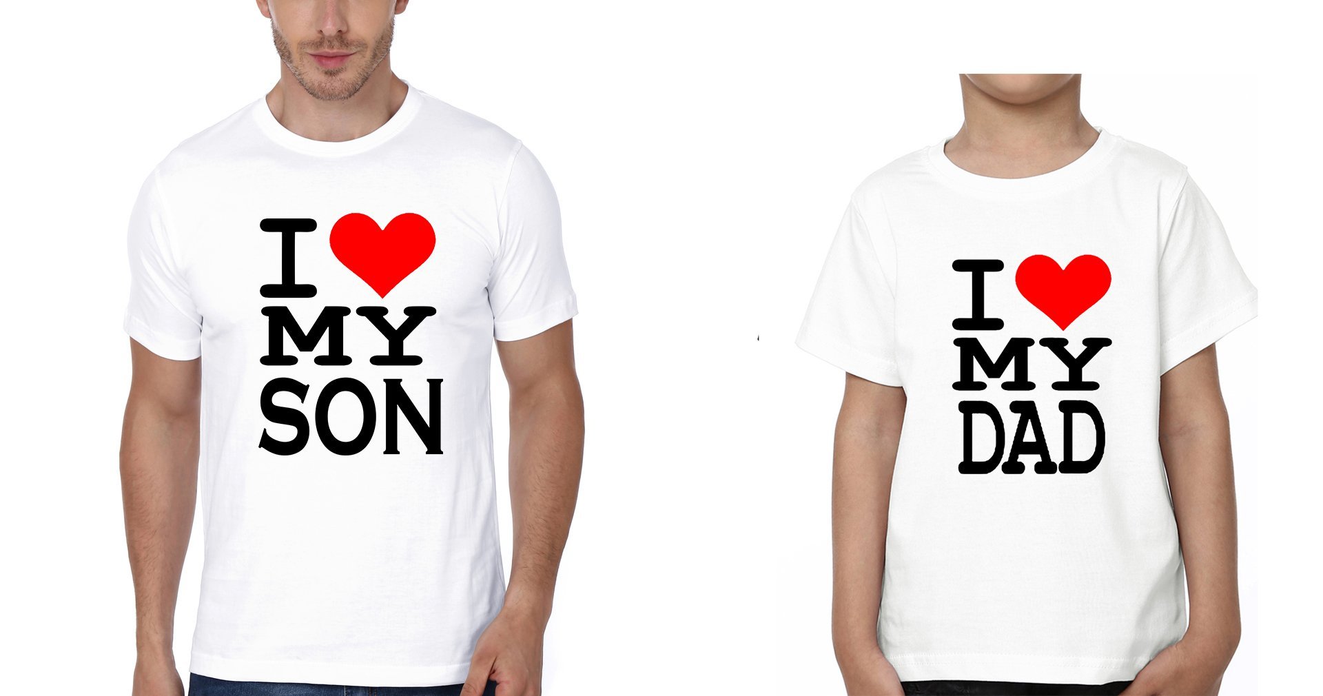 I Love My Dad I Love My Son Father and Son Matching T-Shirt- FunkyTradition