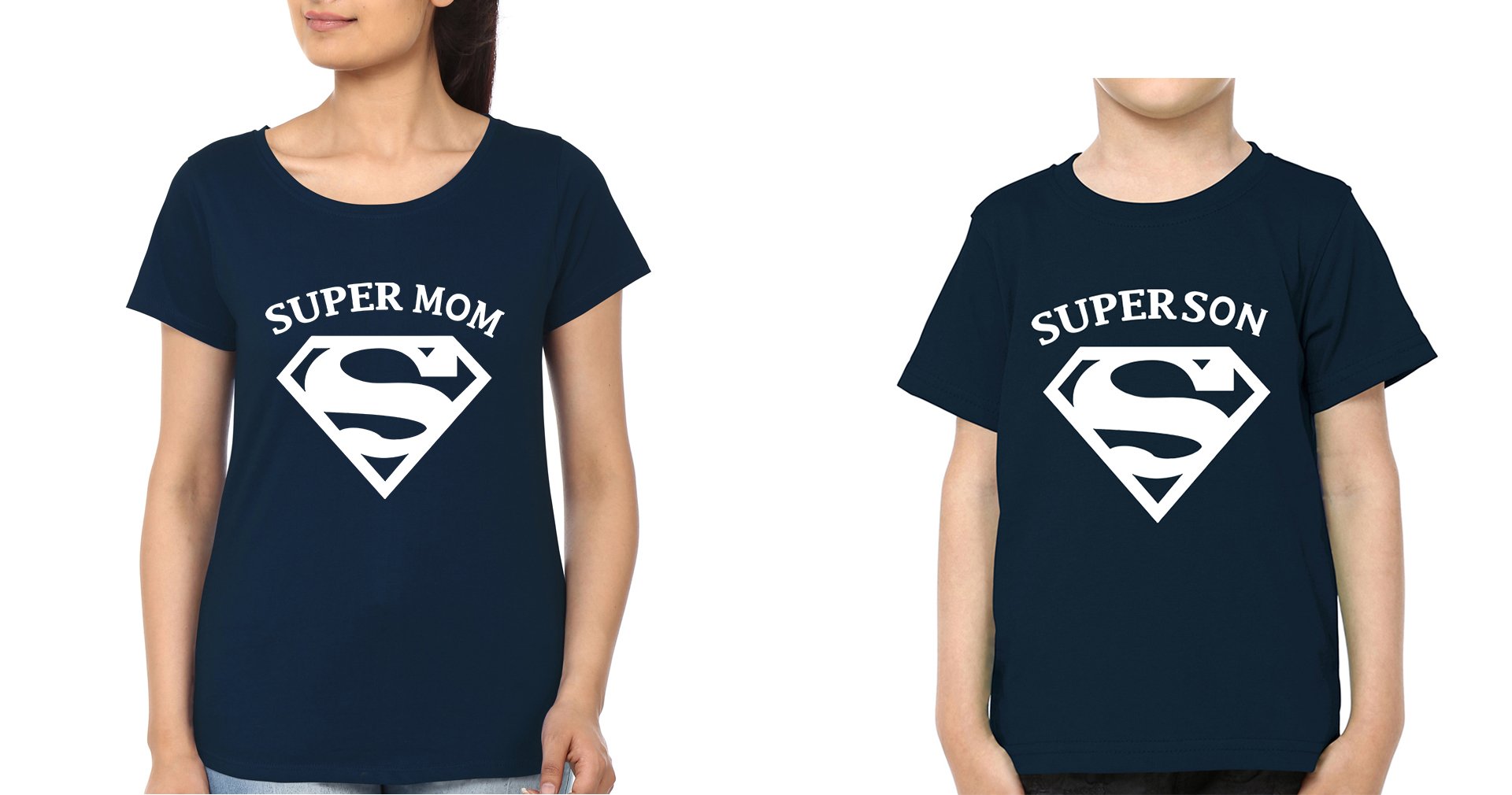 Super Mom Super Son Mother and Son Matching T-Shirt- FunkyTradition
