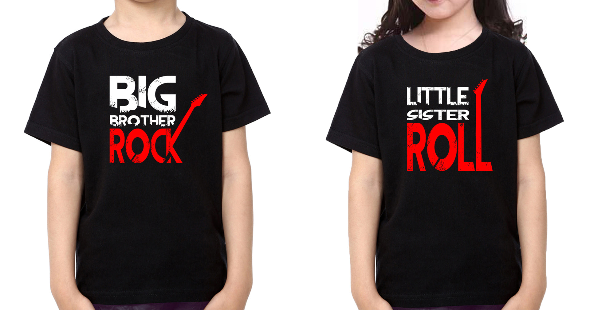 Rock N Roll Brother and Sister Matching T-Shirts- FunkyTradition