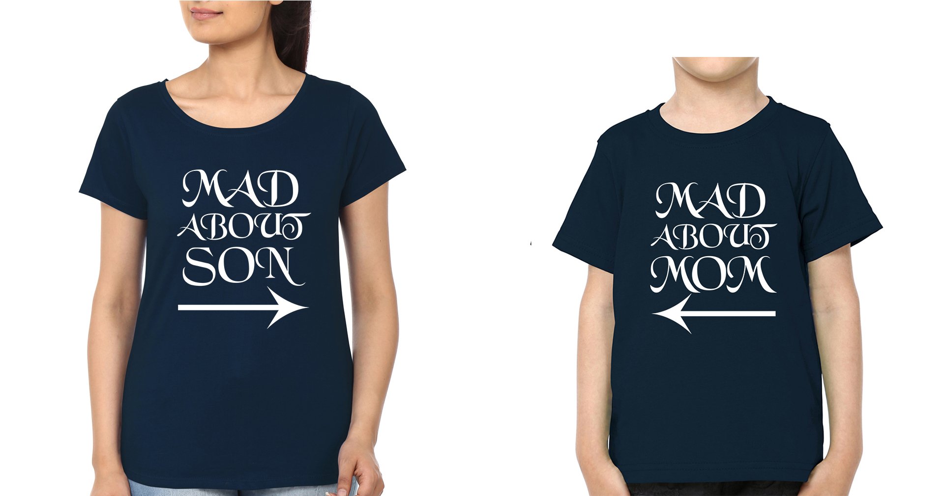 Mad About Mom Mad About Son Mother and Son Matching T-Shirt- FunkyTradition