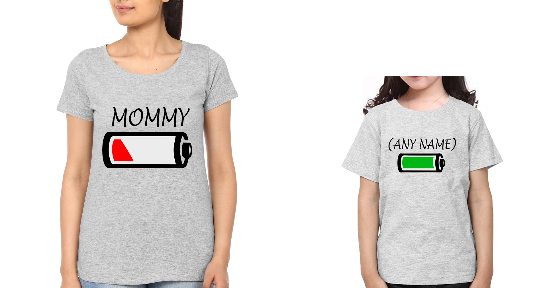 Mommy & Any Name Mother and Daughter Matching T-Shirt- FunkyTradition