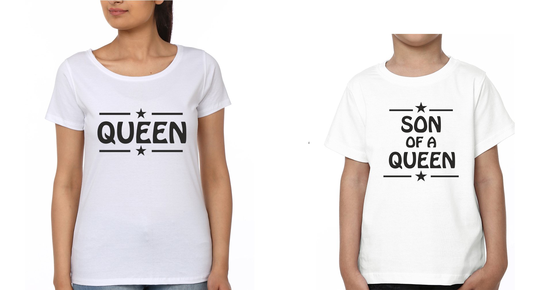Queen Son of a queen Mother and Son Matching T-Shirt- FunkyTradition