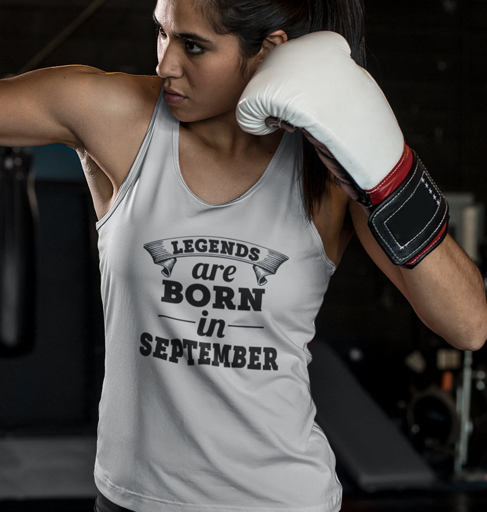 Legends are born in september Women Tank Top-FunkyTradition