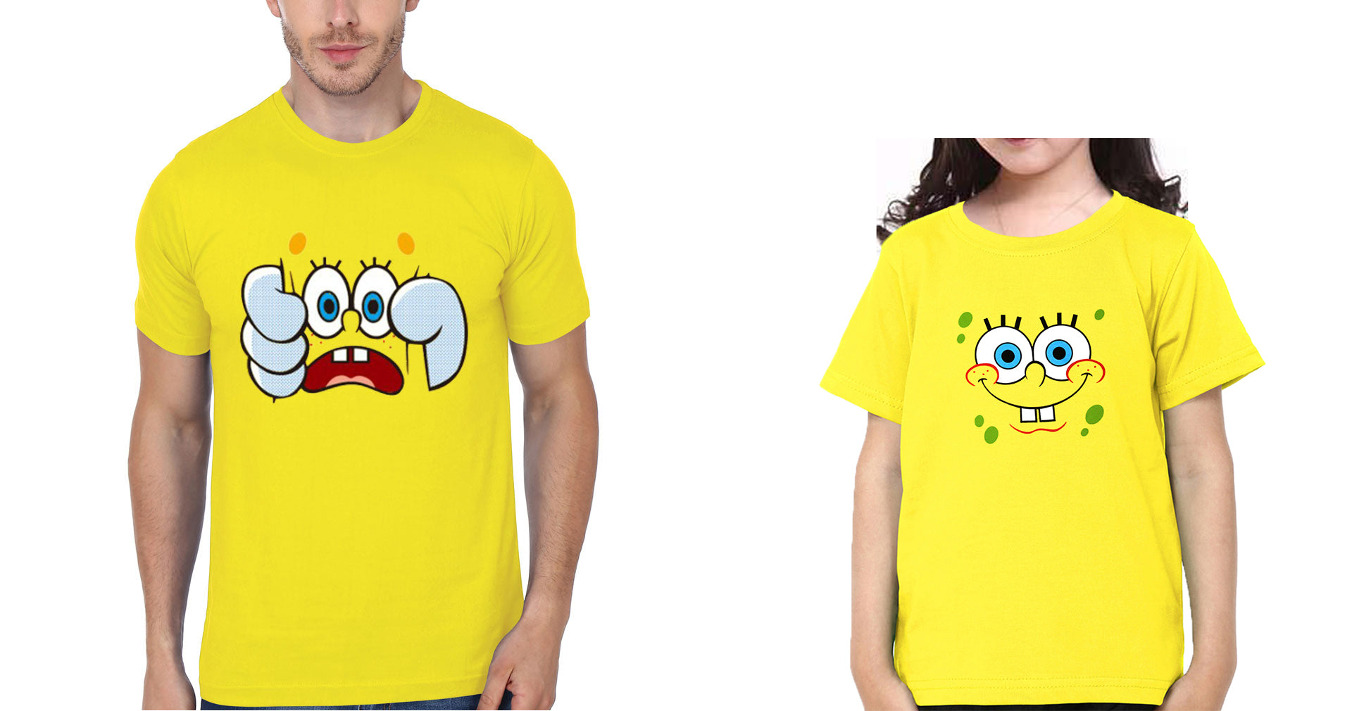 Spongebob Father and Daughter Matching T-Shirt- FunkyTradition