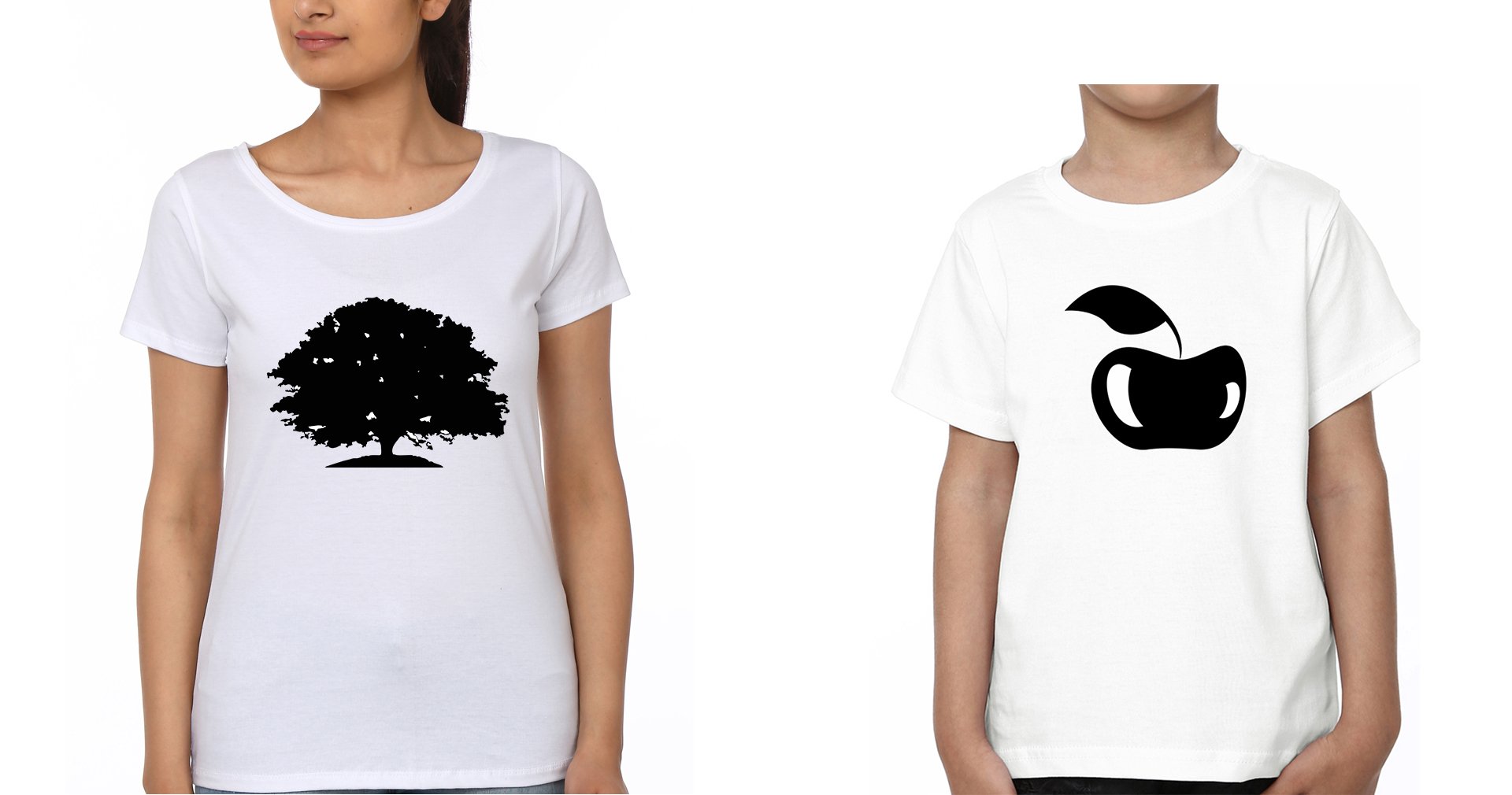 Tree Apple Mother and Son Matching T-Shirt- FunkyTradition