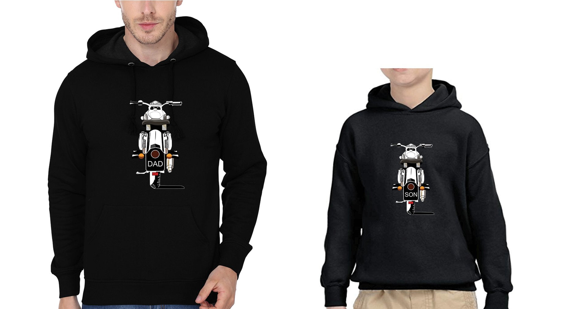 Dad Son Bullet Father and Son Matching Hoodies- FunkyTradition